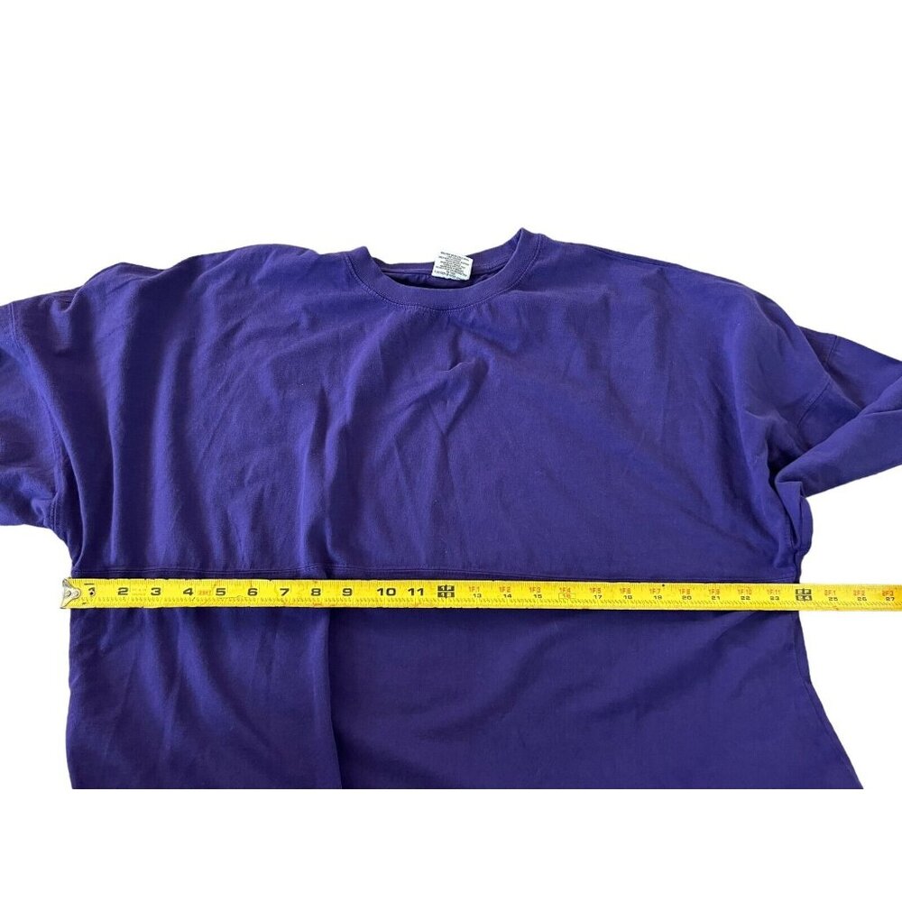 Pressbox Mens Long Sleeve T Shirt Purple Size XL Cotton Round Hem Pullover - Picture 5 of 7